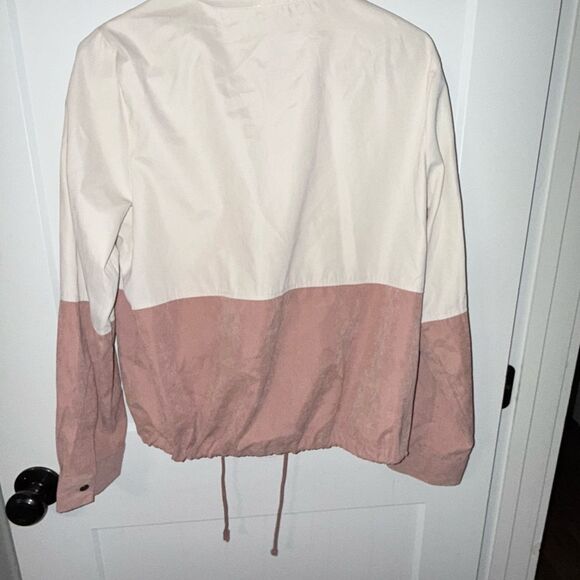 Blu Pepper Utility Jacket Cream and Pink Color Block - Picture 6 of 6